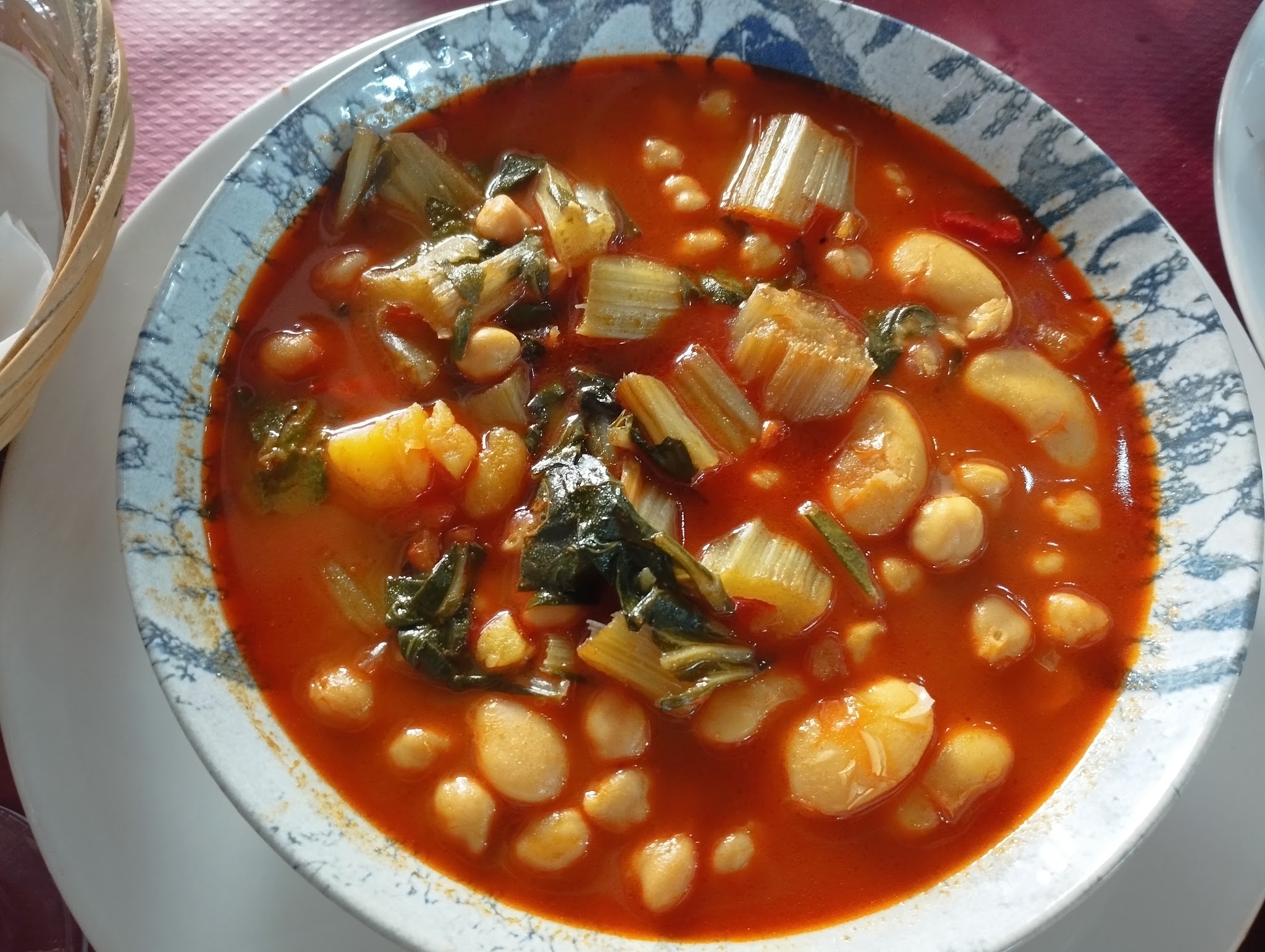 Potaje de alubias con verduras